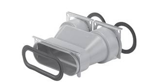 Elosztó idom 2x75 ComfoTube és Flat 51 között